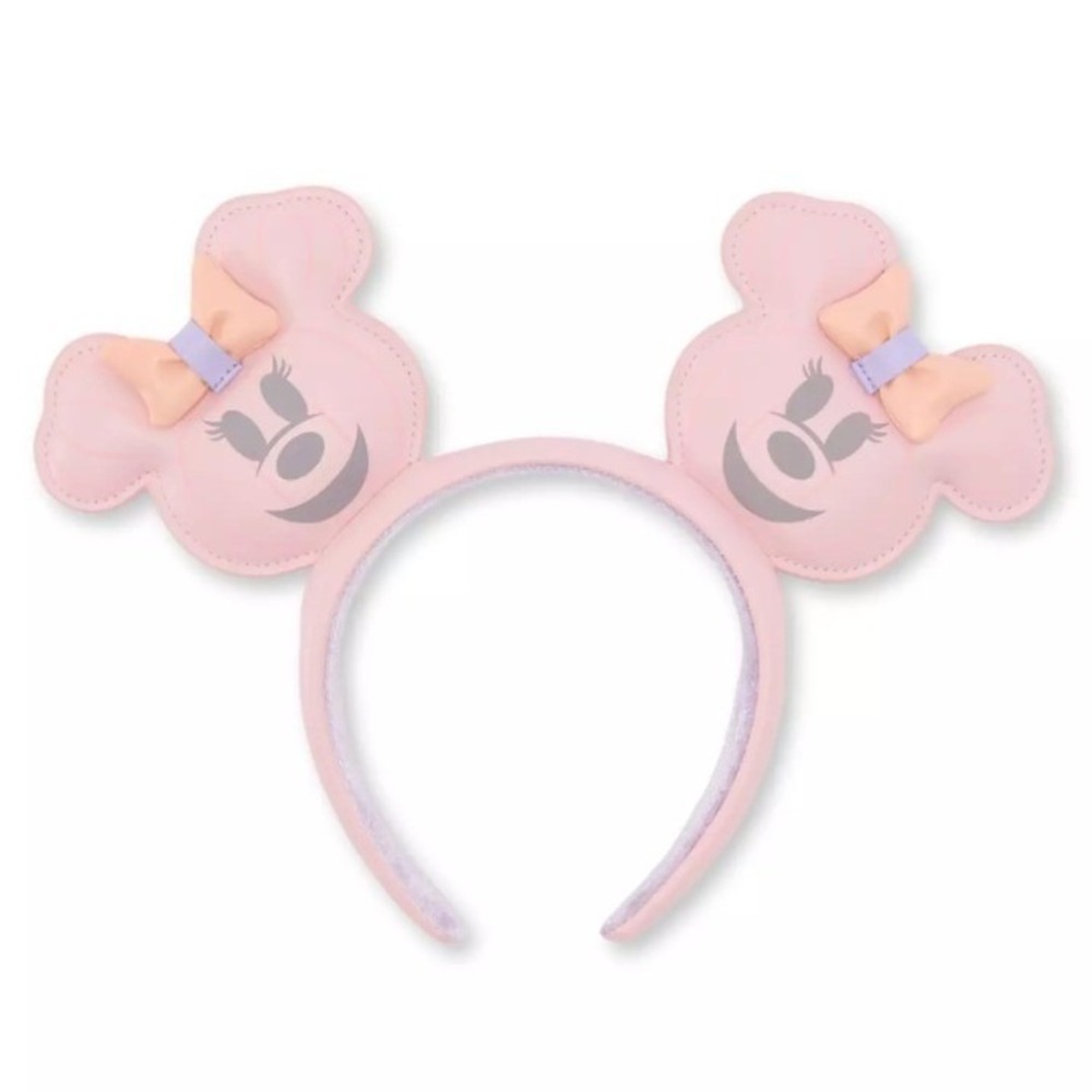 Disney Parks 2026 Halloween Minnie Mouse Pink Pastel Pumpkin Ears Headband NWT